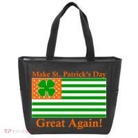 Make St. Patrick's Day Great Again! Irish America USA Clover Flag Tote Bag thumb 0
