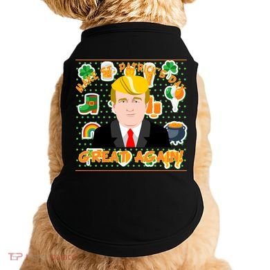 Make St. Patrick's Day Great Again President Donald Trump Doggie Tank