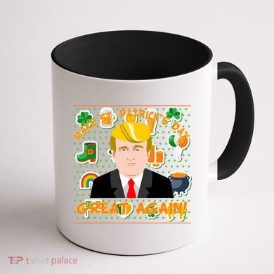 Make St. Patrick's Day Great Again President Donald Trump Coffee Mug back