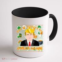 Make St. Patrick's Day Great Again President Donald Trump Coffee Mug thumb 1
