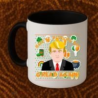 Make St. Patrick's Day Great Again President Donald Trump Coffee Mug thumb 2