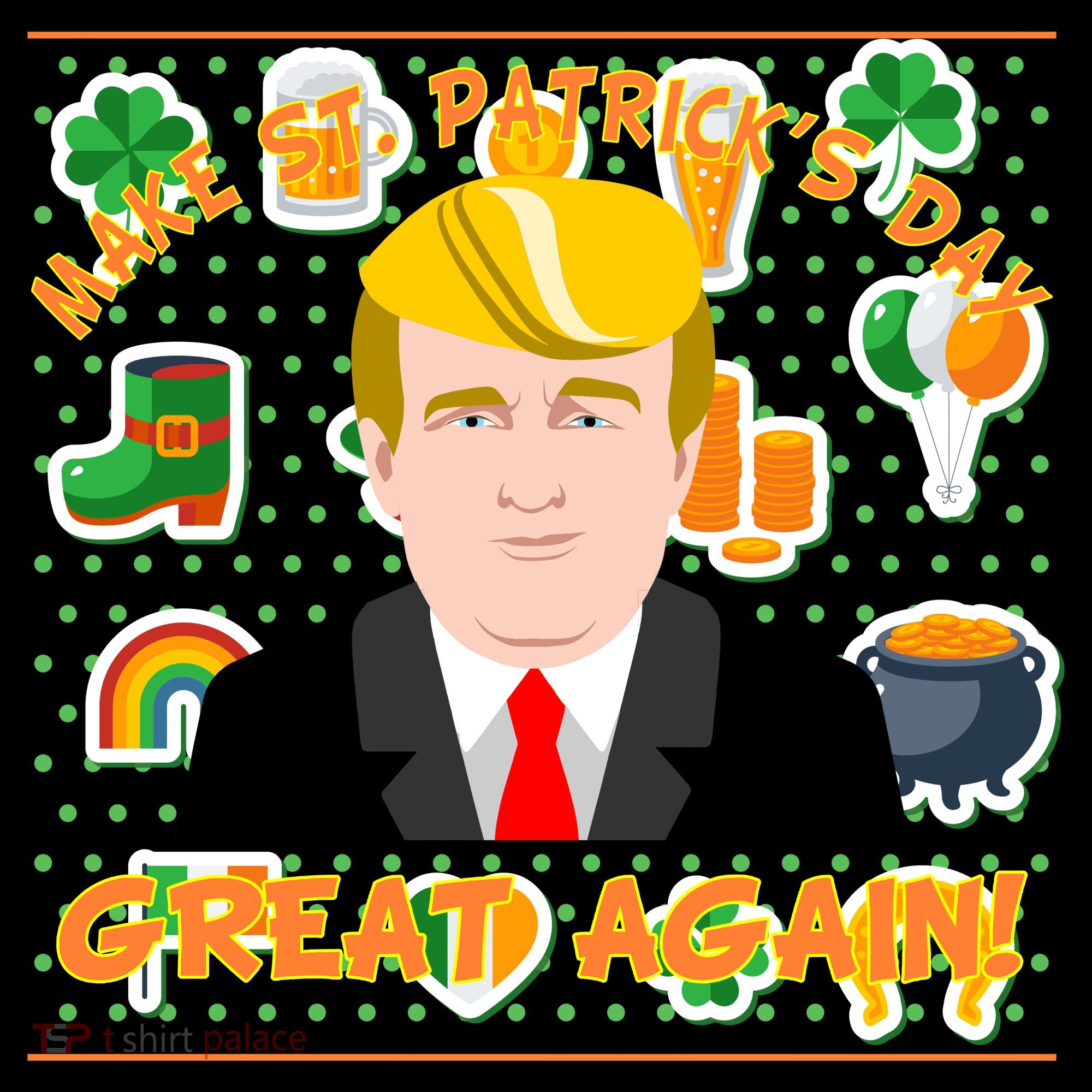 Make St. Patrick's Day Great Again President Donald Trump Women's Hoodie