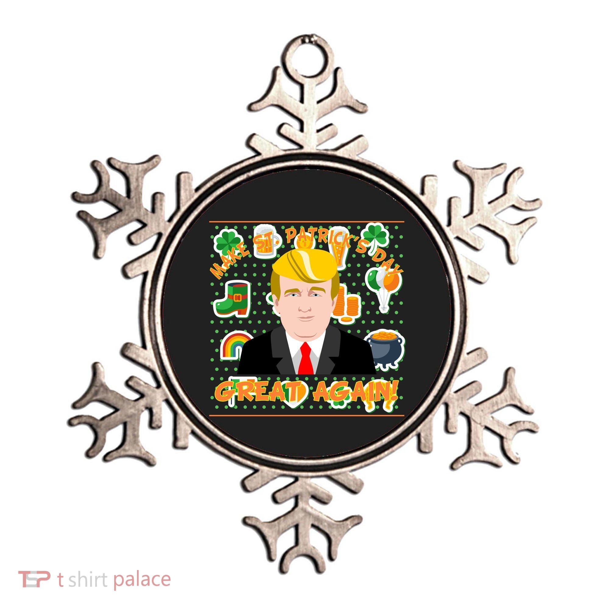 Make St. Patrick's Day Great Again President Donald Trump Ornament