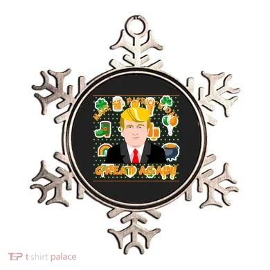 Make St. Patrick's Day Great Again President Donald Trump Ornament