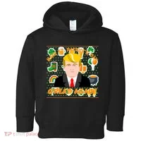 Make St. Patrick's Day Great Again President Donald Trump Toddler Hoodie thumb 0