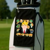 Make St. Patrick's Day Great Again President Donald Trump Golf Towel thumb 2