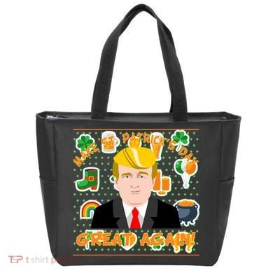Make St. Patrick's Day Great Again President Donald Trump Tote Bag