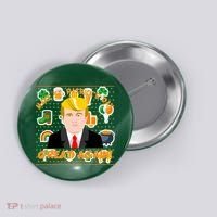 Make St. Patrick's Day Great Again President Donald Trump Button thumb 0