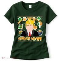 Make St. Patrick's Day Great Again President Donald Trump Women's T-Shirt thumb 0