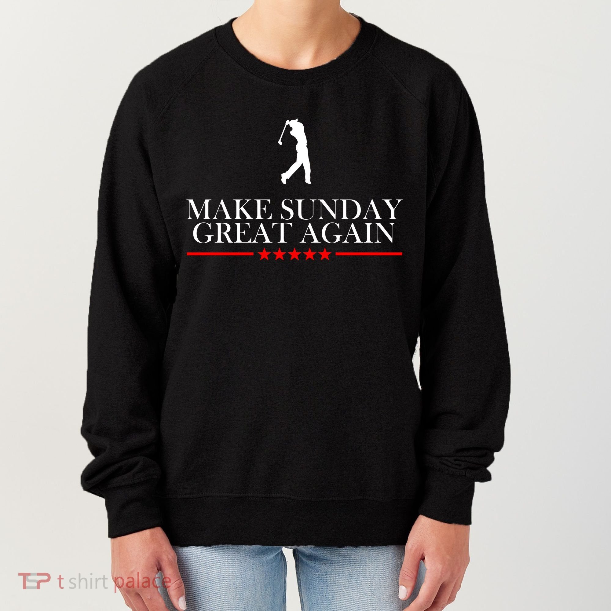 Make Sunday Great Again Golfing Women's Sweatshirt