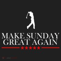 Make Sunday Great Again Golfing Women's Sweatshirt thumb 2