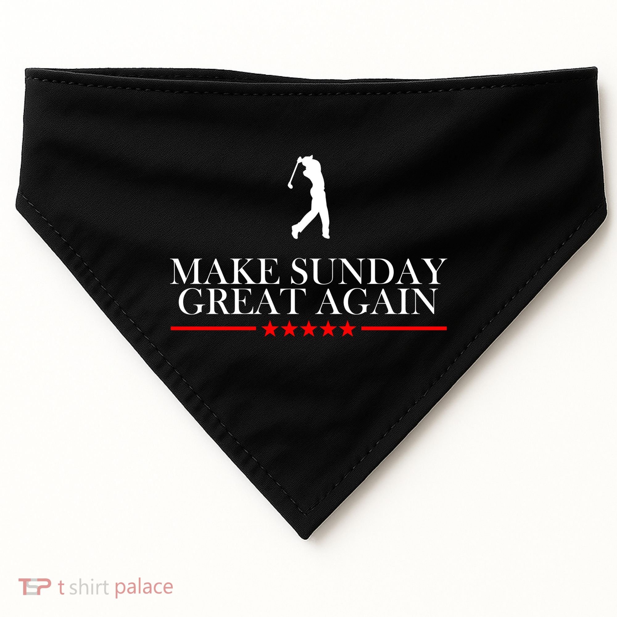Make Sunday Great Again Golfing USA-Made Doggie Bandana