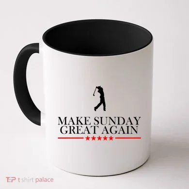 Make Sunday Great Again Golfing Coffee Mug