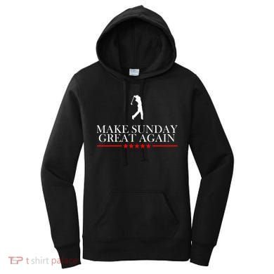 Make Sunday Great Again Golfing Women's Hoodie