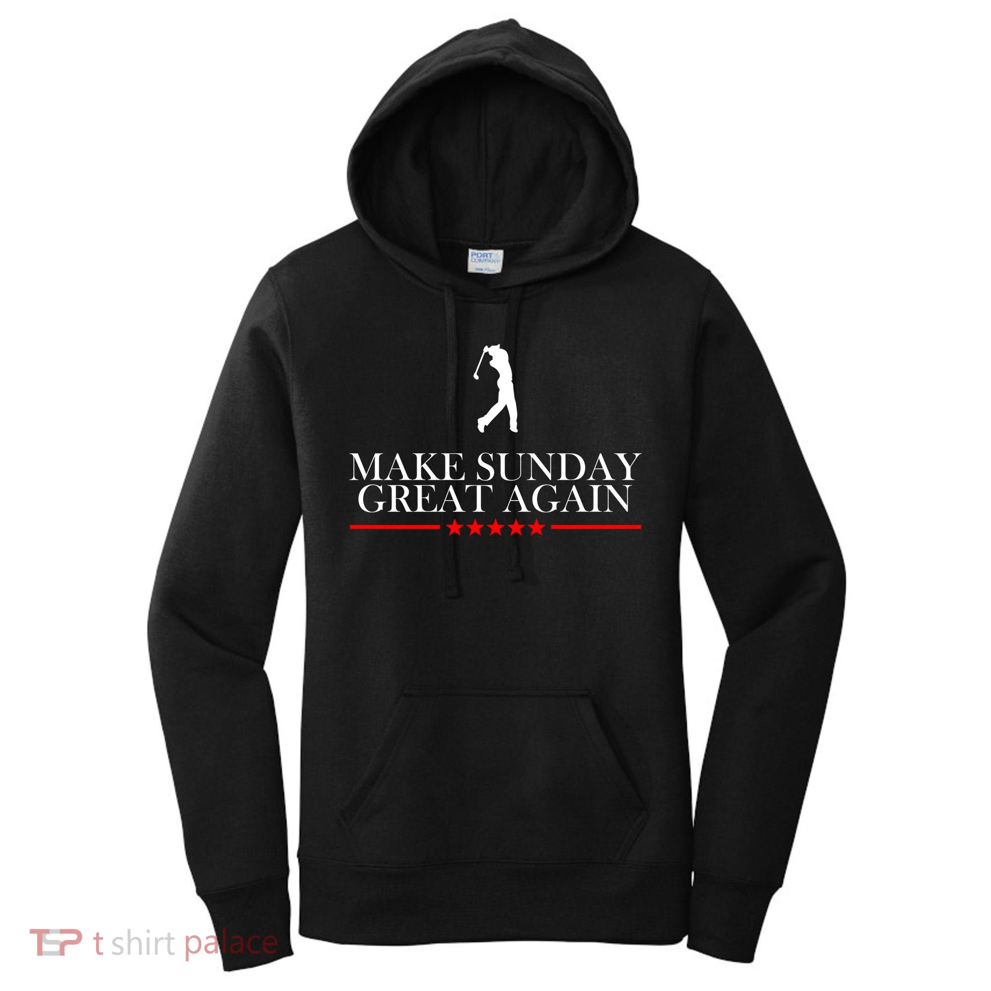 Make Sunday Great Again Golfing Women's Hoodie