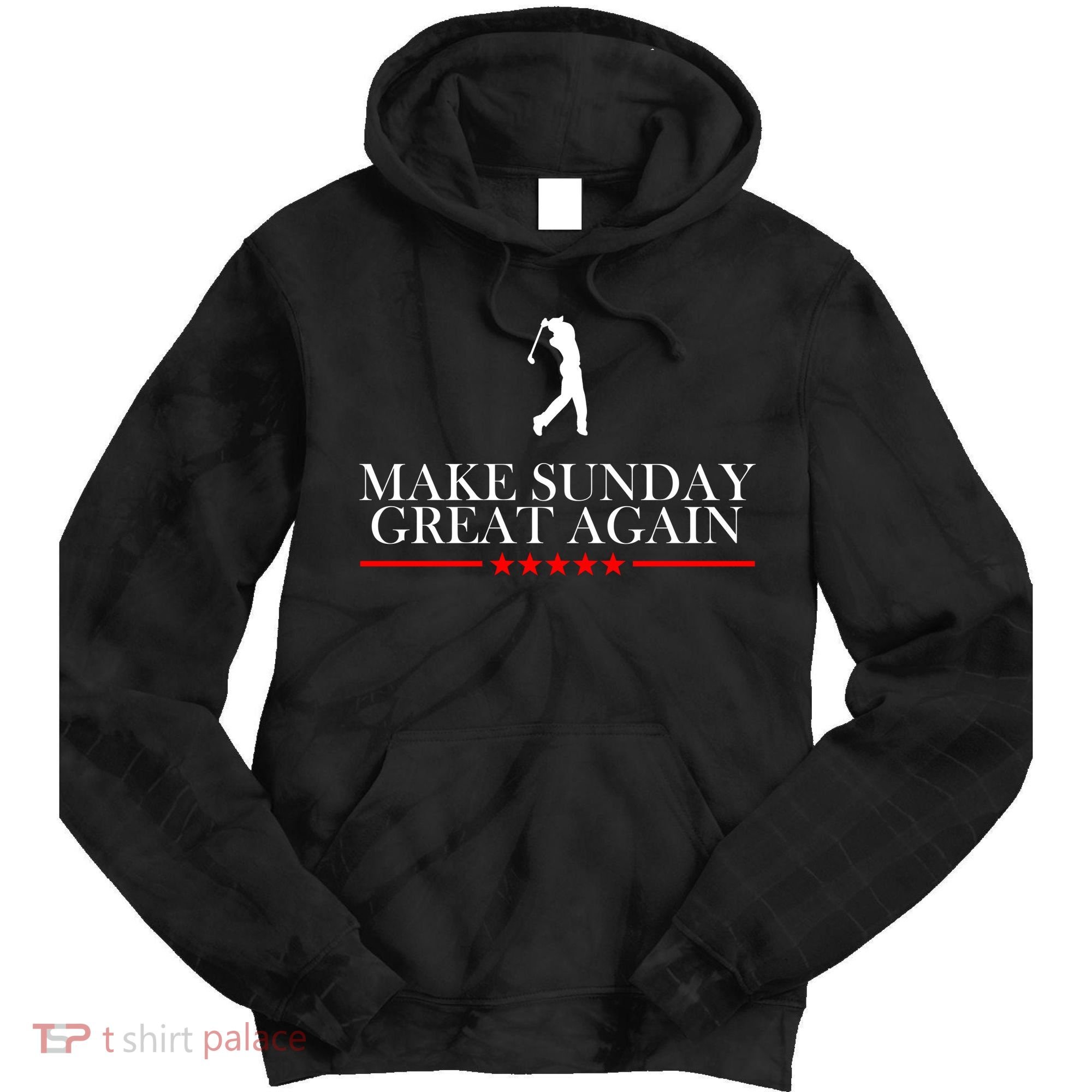 Make Sunday Great Again Golfing Tie Dye Hoodie