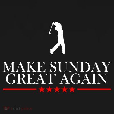 Make Sunday Great Again Golfing Tie Dye Hoodie