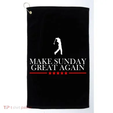 Make Sunday Great Again Golfing Golf Towel