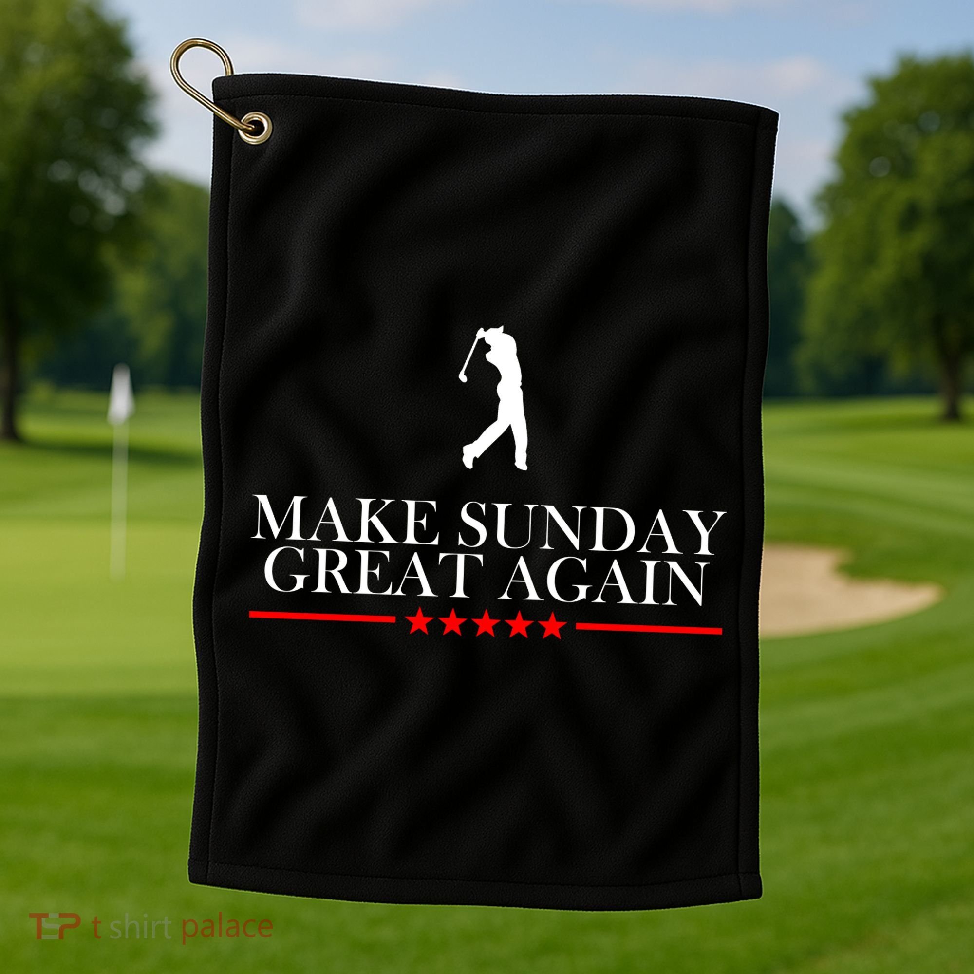 Make Sunday Great Again Golfing Golf Towel