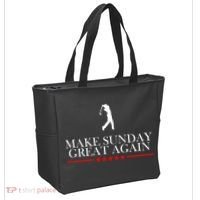 Make Sunday Great Again Golfing Tote Bag thumb 2