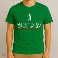 Make Sunday Great Again Golfing T-Shirt thumb 3