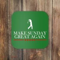Make Sunday Great Again Golfing Coaster thumb 0