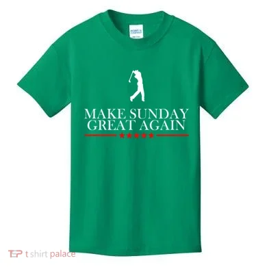 Make Sunday Great Again Golfing Kids T-Shirt