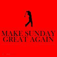 Make Sunday Great Again Golfing Santa Hat thumb 1