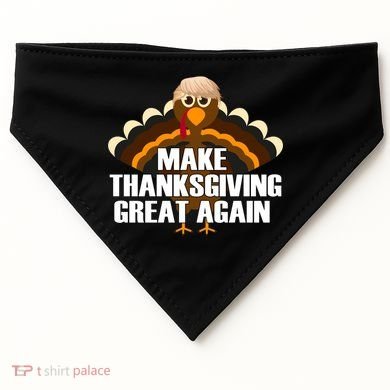Make Thanksgiving Great Again USA-Made Doggie Bandana