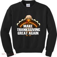 Make Thanksgiving Great Again Kids Sweatshirt thumb 0