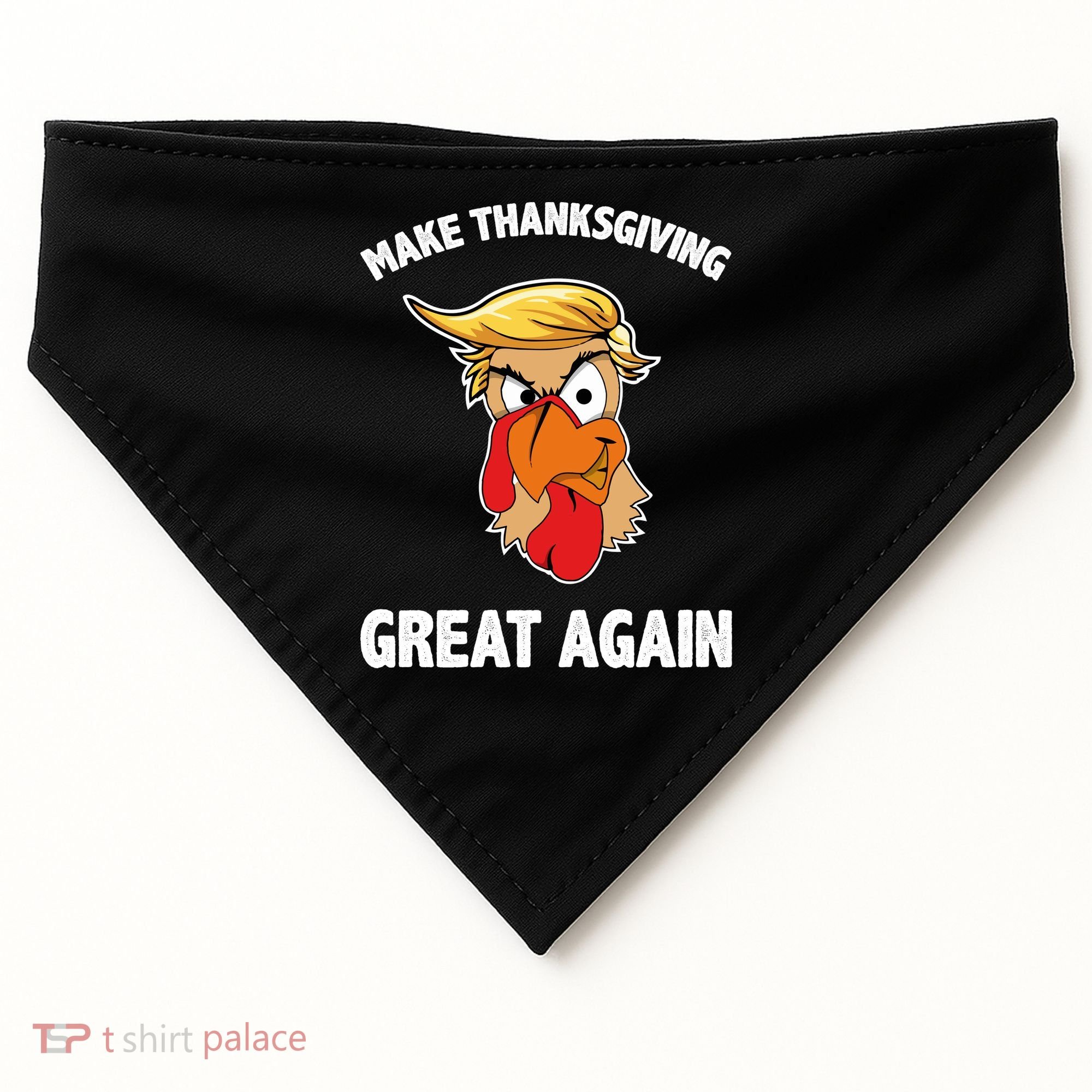 Make Thanksgiving Great Again Donald Trump USA-Made Doggie Bandana