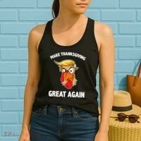 Make Thanksgiving Great Again Donald Trump Women's Tank Top thumb 2
