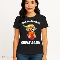Make Thanksgiving Great Again Donald Trump Women's T-Shirt thumb 4