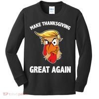 Make Thanksgiving Great Again Donald Trump Kids Long Sleeve Shirt thumb 0