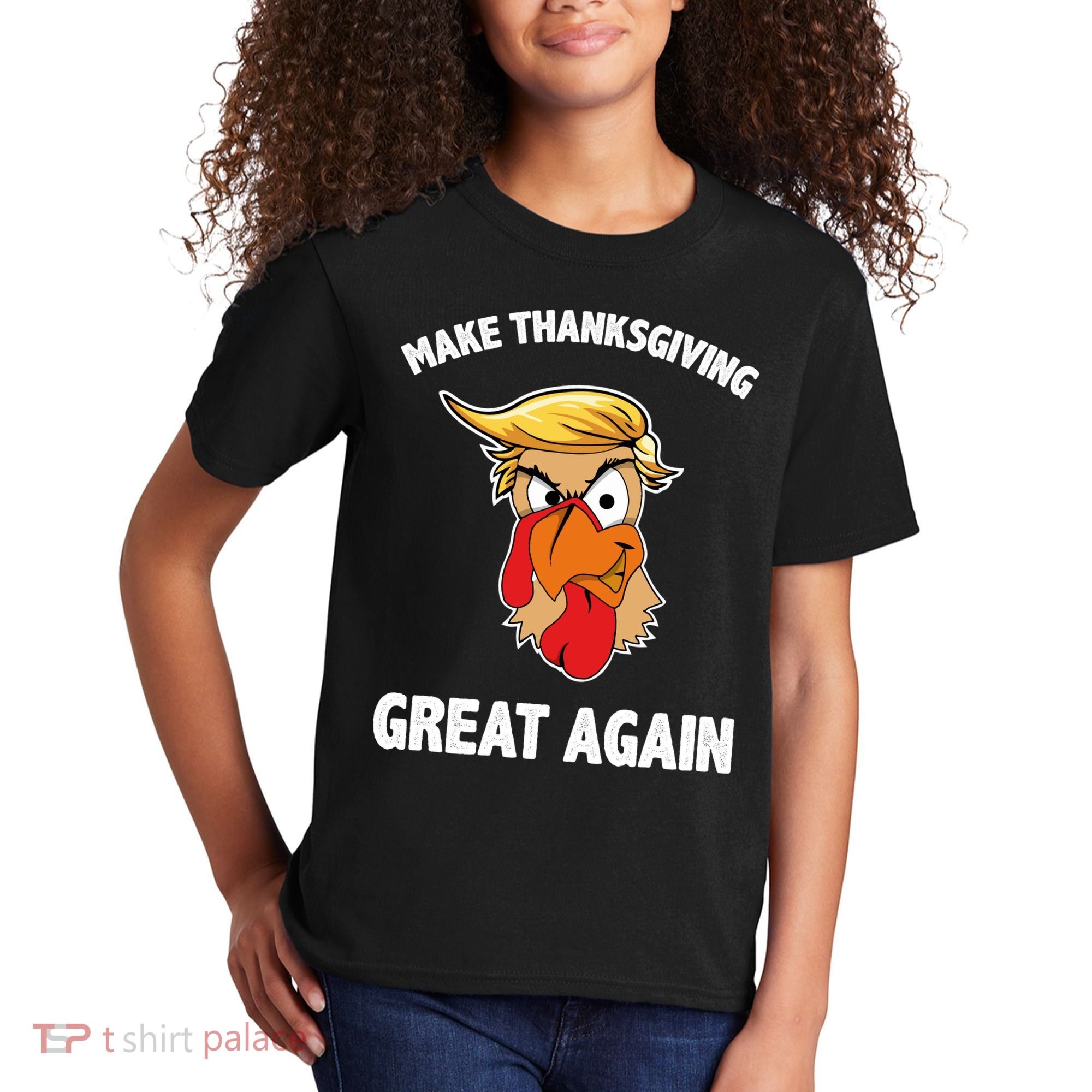 Make Thanksgiving Great Again Donald Trump Kids T-Shirt