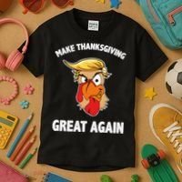Make Thanksgiving Great Again Donald Trump Kids T-Shirt thumb 3