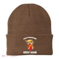 Make Thanksgiving Great Again Donald Trump Beanie thumb 0