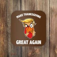 Make Thanksgiving Great Again Donald Trump Coaster thumb 0