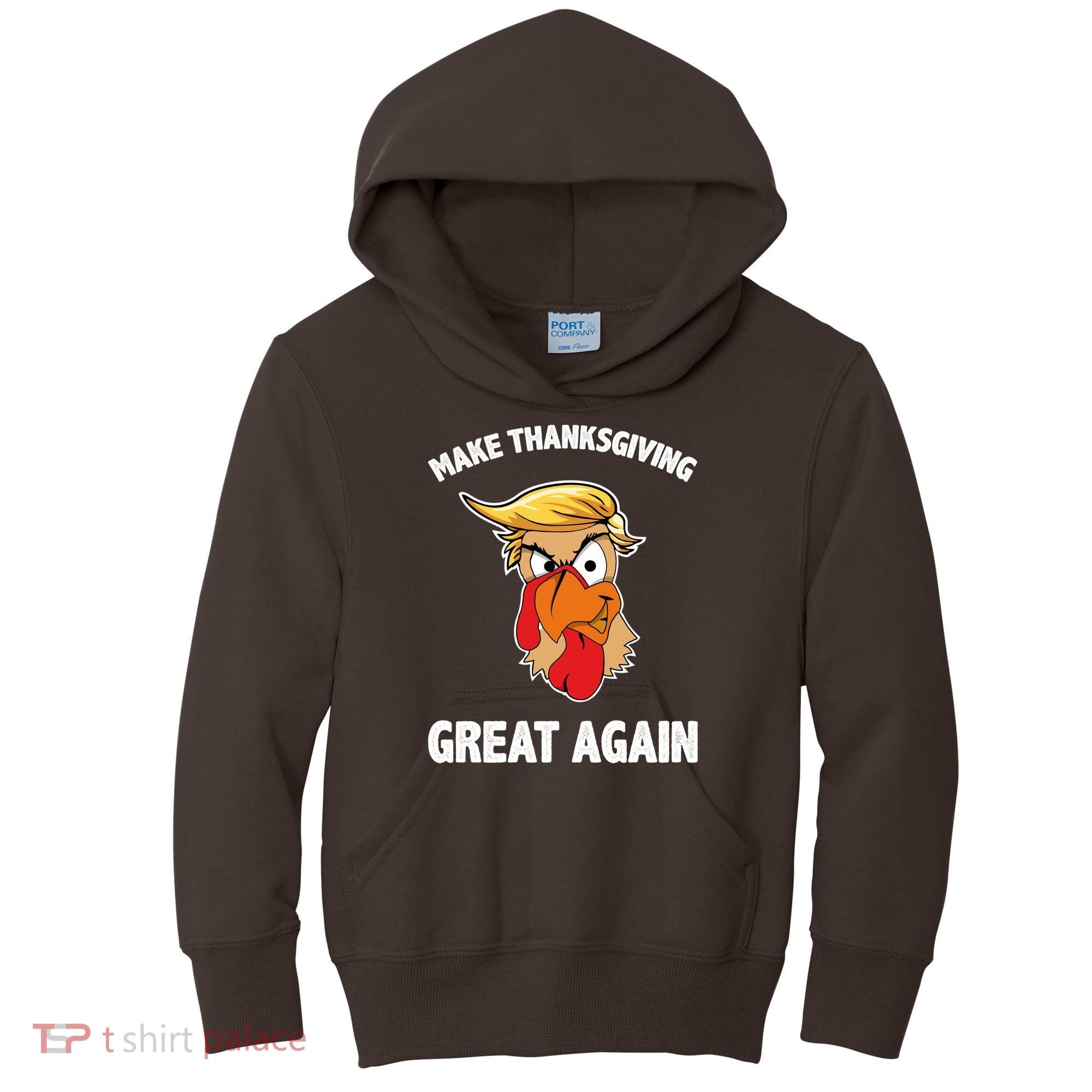 Make Thanksgiving Great Again Donald Trump Kids Hoodie