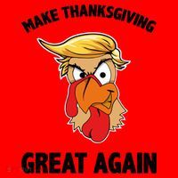 Make Thanksgiving Great Again Donald Trump Santa Hat thumb 1