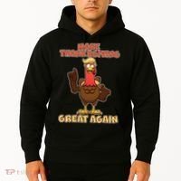 Make Thanksgiving Great Again Trump Turkey Hoodie thumb 2