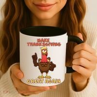 Make Thanksgiving Great Again Trump Turkey Coffee Mug thumb 3