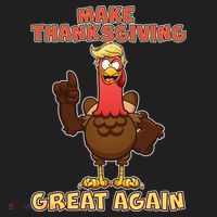 Make Thanksgiving Great Again Trump Turkey Beanie thumb 2