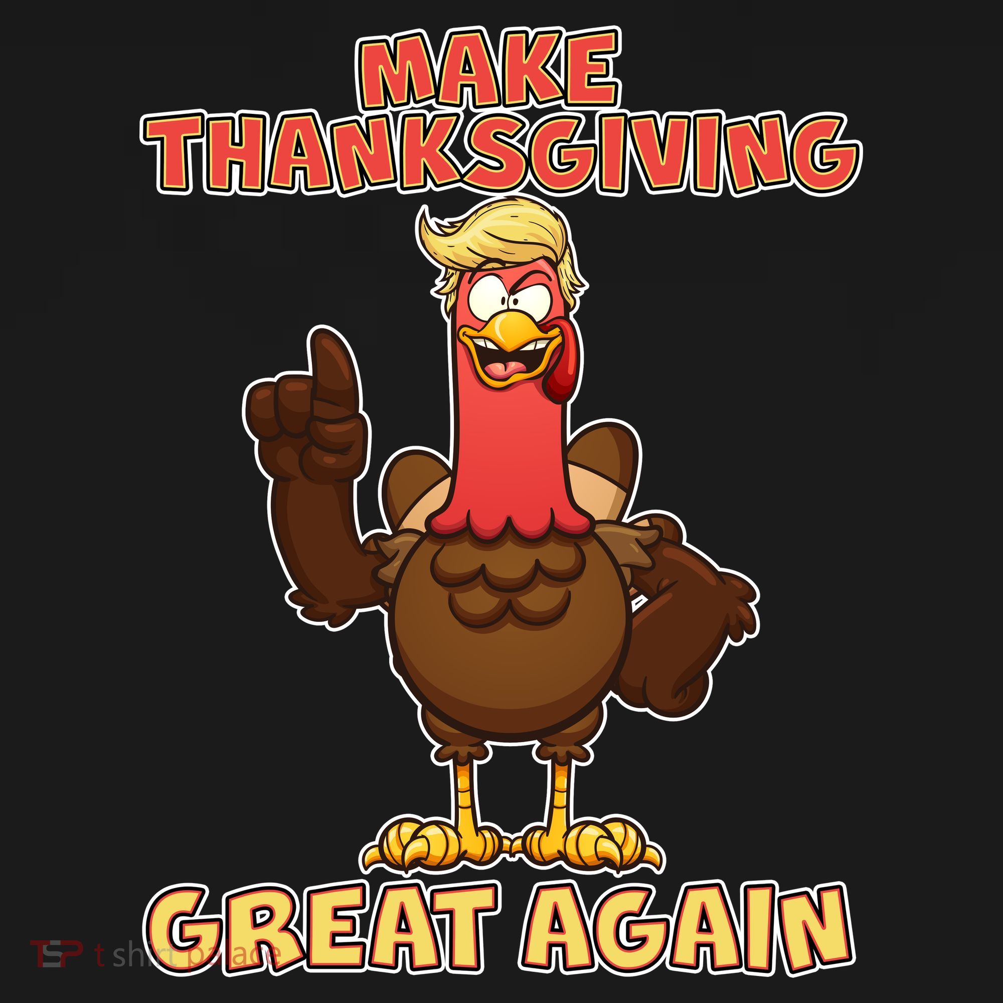 Make Thanksgiving Great Again Trump Turkey Pajama Set