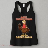 Make Thanksgiving Great Again Trump Turkey Women's Tank Top thumb 3