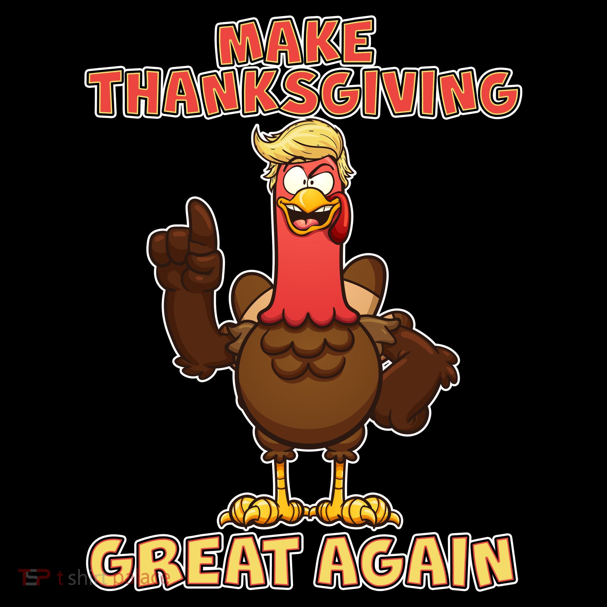 Make Thanksgiving Great Again Trump Turkey Kids Sweatshirt