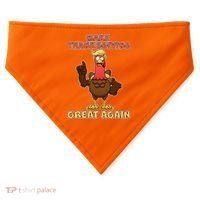 Make Thanksgiving Great Again Trump Turkey USA-Made Doggie Bandana thumb 0