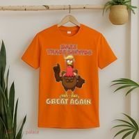Make Thanksgiving Great Again Trump Turkey T-Shirt thumb 2