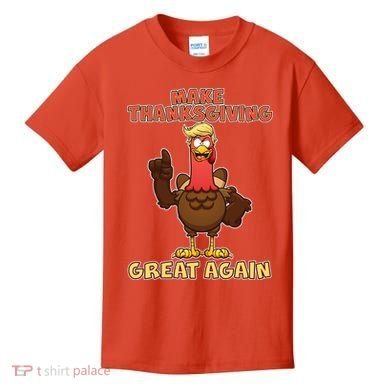 Make Thanksgiving Great Again Trump Turkey Kids T-Shirt