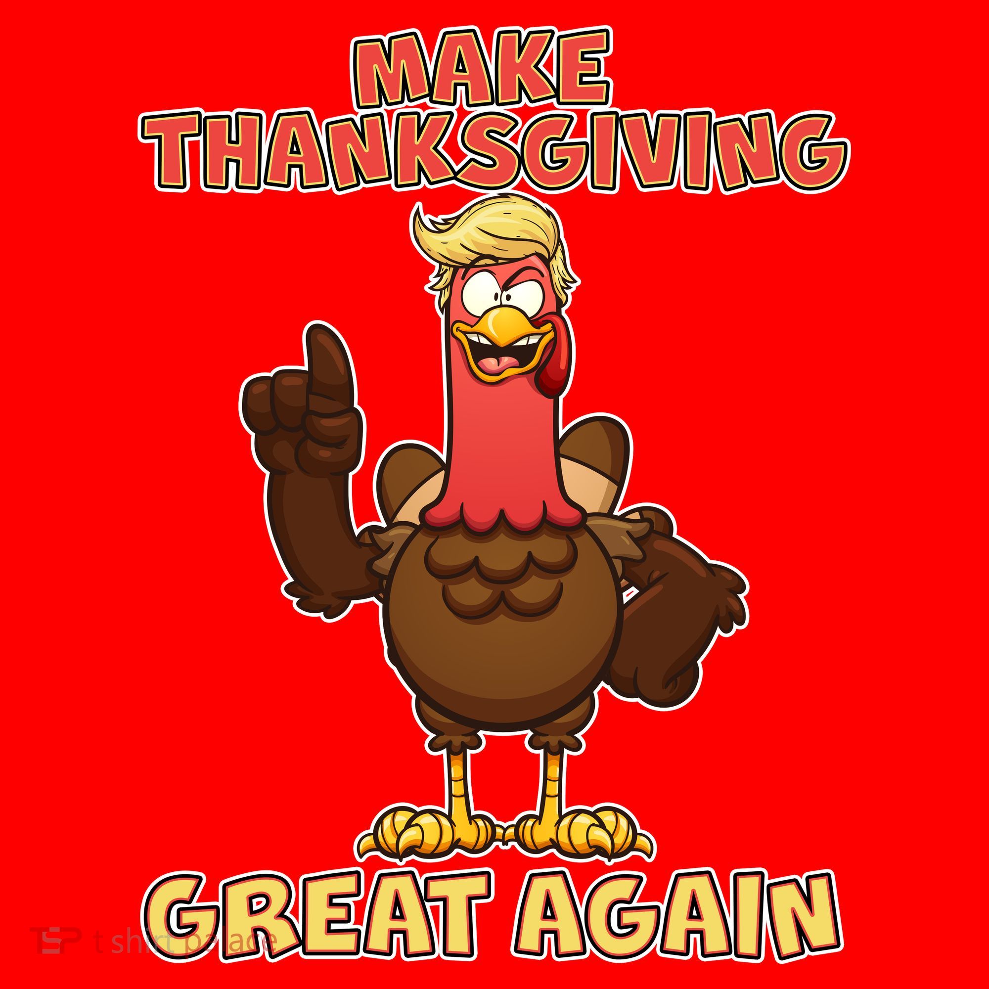 Make Thanksgiving Great Again Trump Turkey Santa Hat